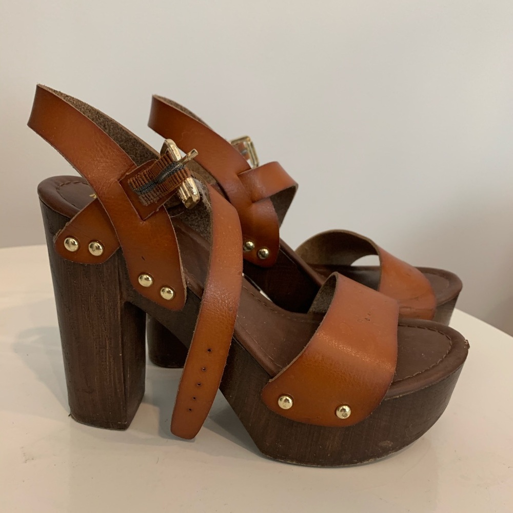 Target tan studded heels